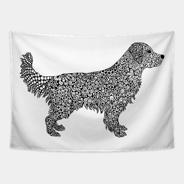 Golden Retriever Dog Tapestry by HayleyLaurenDesign