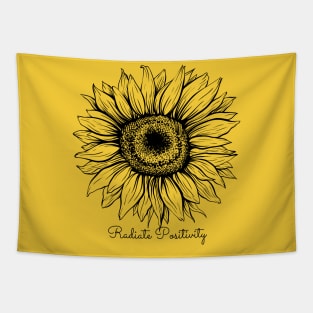 Radiate Positivity Sunflower Tapestry