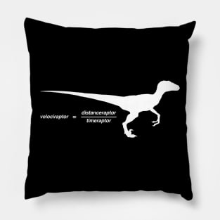 Funny Physics Velociraptor Dinosaur Pillow