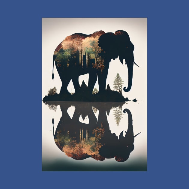 Elephant double exposure by ABART BY ALEXST 