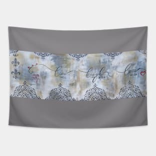 Gold And Grey Sentiment B Tapestry