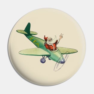 Xmas Santa Pilot Pin