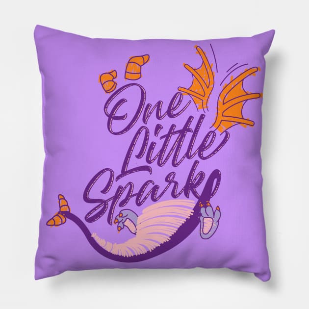 One Little Spark Pillow by DeepDiveThreads