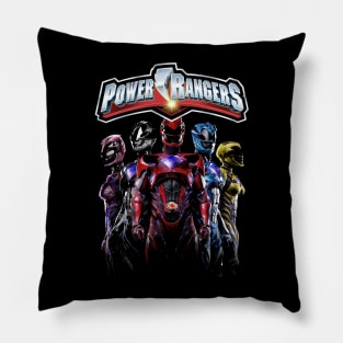 Yellow Power Ranger Courage In Every Strike Pillow