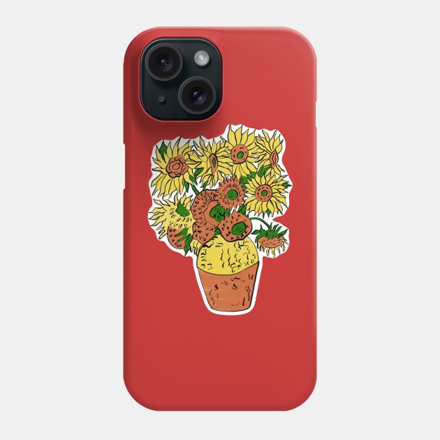 Sunflowers Phone Case by EV Visuals