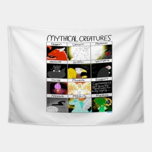 Mythical Creatures Chat Tapestry