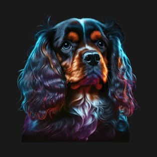 Neon Cavalier King Charles Spaniel T-Shirt