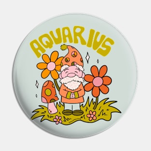 Aquarius Gnome Pin