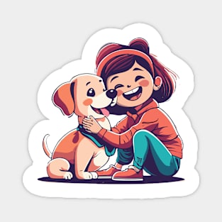 Cute dog lover Magnet