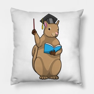 Squirrel as Teacher with Book Pillow