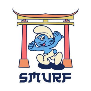 Smurf Retro Japanese T-Shirt