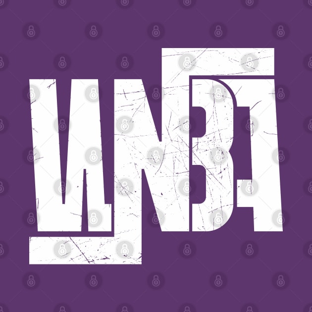 WNBA || Logotype | Grunge | Women's basketball | White by Aloenalone