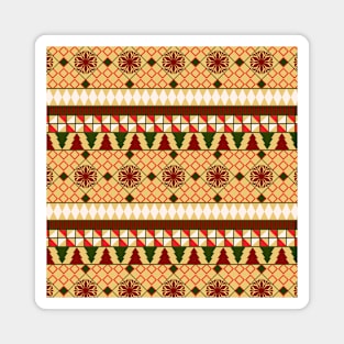 Nordic Sweater - Gilded Traditions - Minimalist Colorful Holidays Magnet