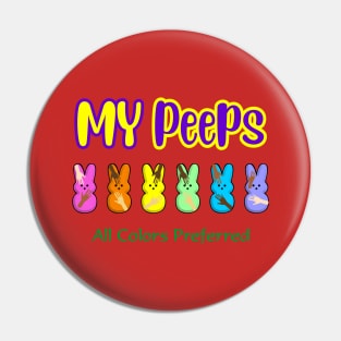 My Peeps Easter T-Shirt,Kids Bunny Unity Pin