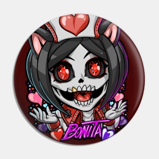 Chibi Bonita with cat ears Pin