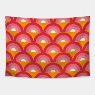 Retro Sunset Tapestry