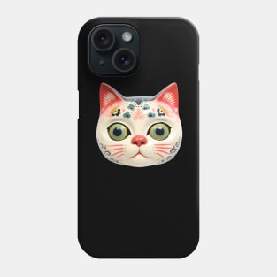 Retro Kitschy Cat Heads Phone Case