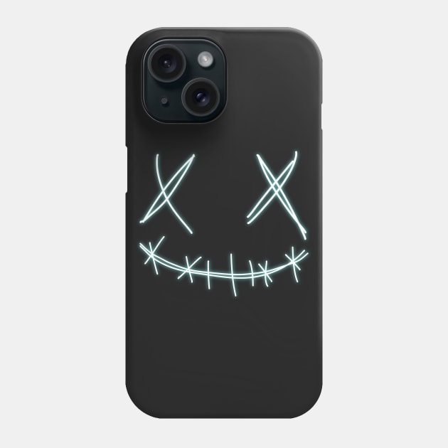 Neon dead face Phone Case by dankdesigns