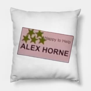 Alex Horne Happy to Help Pillow