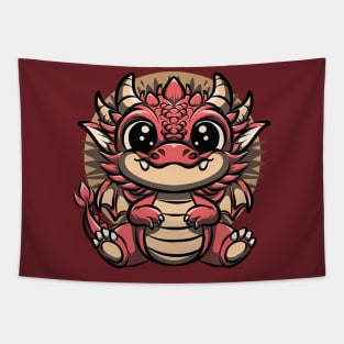 Cute Dragon Celebrate Chinese New Years 2024 Tapestry