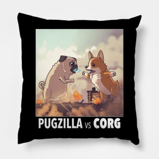 Pugzilla vs Corg Pillow