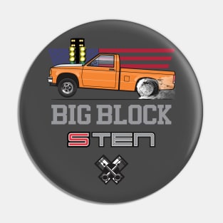 Big Block Orange Pin