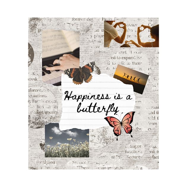 Happiness is a Butterfly by Lana Del Ray Lyrics Print by madiwestdal