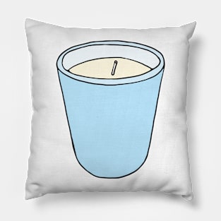 Candle Illustration Pillow