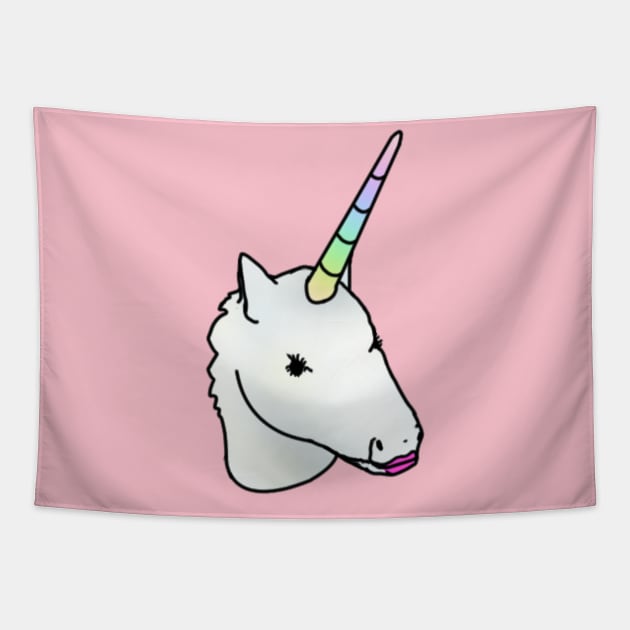 Lilian the Unicorn Tapestry by doublebeta