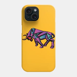 Colored bull Phone Case