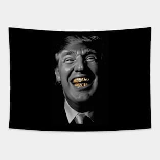 Donald Trump Gold Grill Tapestry