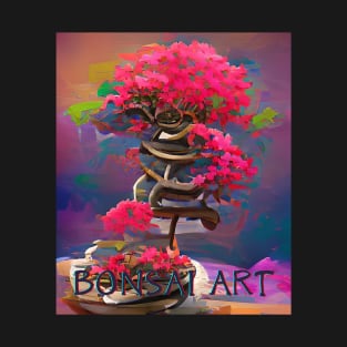 Bonsai Art, Colorful Algoart T-Shirt