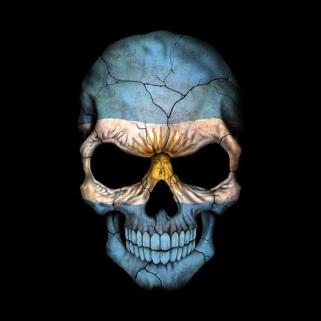 Argentine Flag Skull by jeffbartels