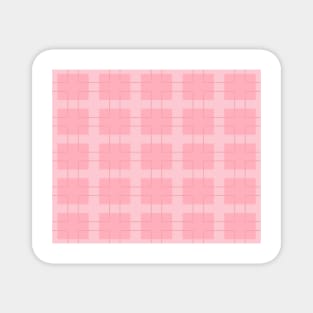 A mosaic in pink lines colors Magnet