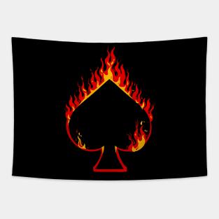 Spade on fire Tapestry