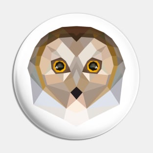 Polygon Owl Pin