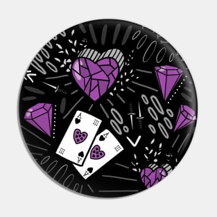 Purple Ace Pin