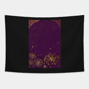 Purple gold Tapestry