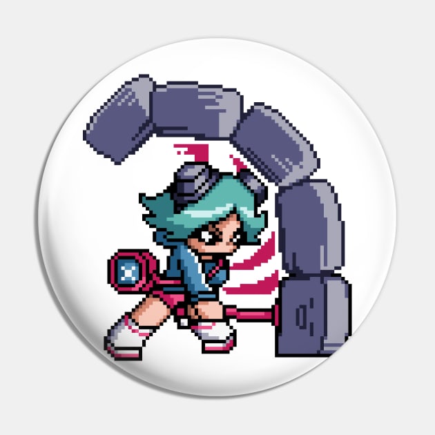 Ramona Flowers Sprite Pin by SpriteGuy95