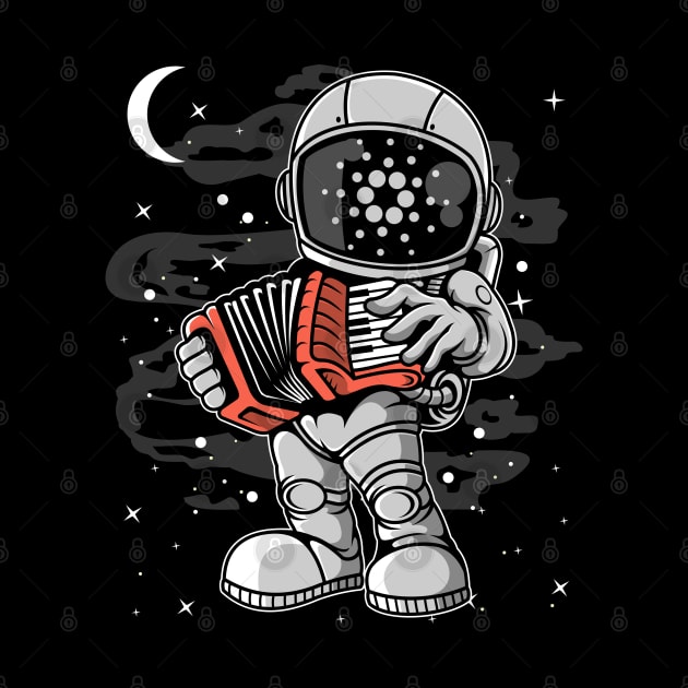 Astronaut Accordion Cardano ADA Coin To The Moon Crypto Token Cryptocurrency Blockchain Wallet Birthday Gift For Men Women Kids by Thingking About