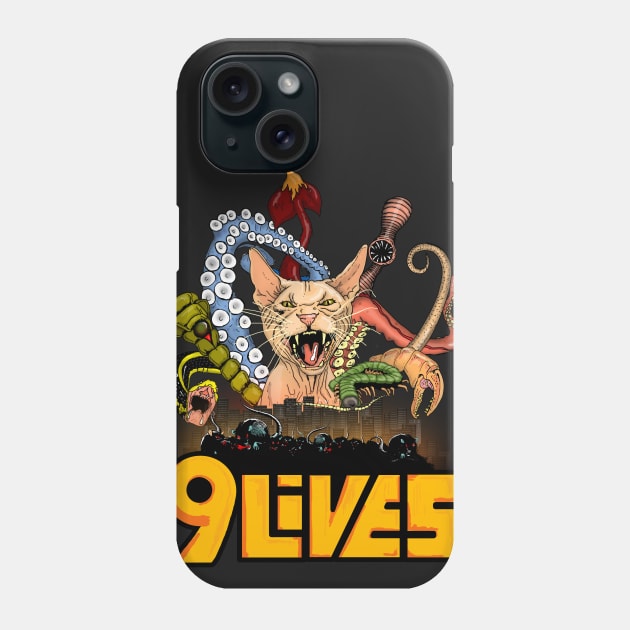 Nine lives Phone Case by Johanmalm