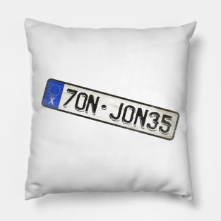 Jon Jones - License Plate Pillow