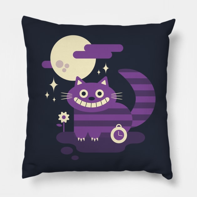 Cute mad cat Pillow by paulagarcia