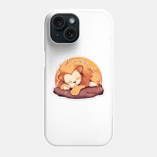 sleeping lioin Phone Case