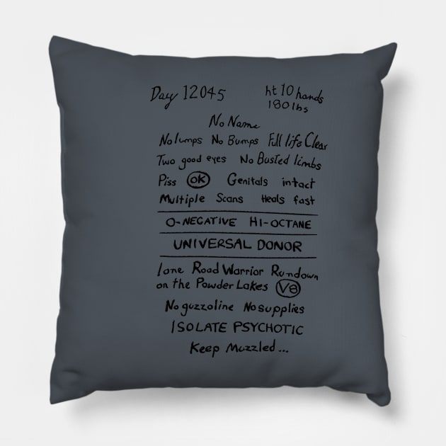 Mad Max; Fury Road - Back TATTOO Pillow by Theo_P