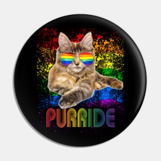 Pride Cat LGBT Gay Lesbian Pin