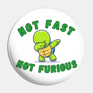 Tortoise not fast not furious Pin