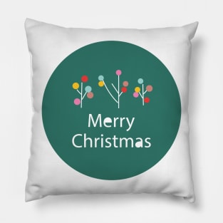 Merry Christmas colorful trees decoration Pillow