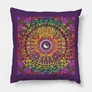 Ying Yang Mandala Pillow