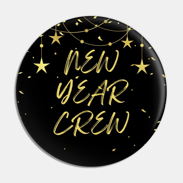 New Year Crew Pin by LylaLace Studio